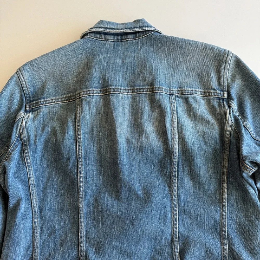Ralph Lauren Jeans Co Zip‎ Front Denim Medium Wash Trucker Jacket XL - Picture 3 of 8